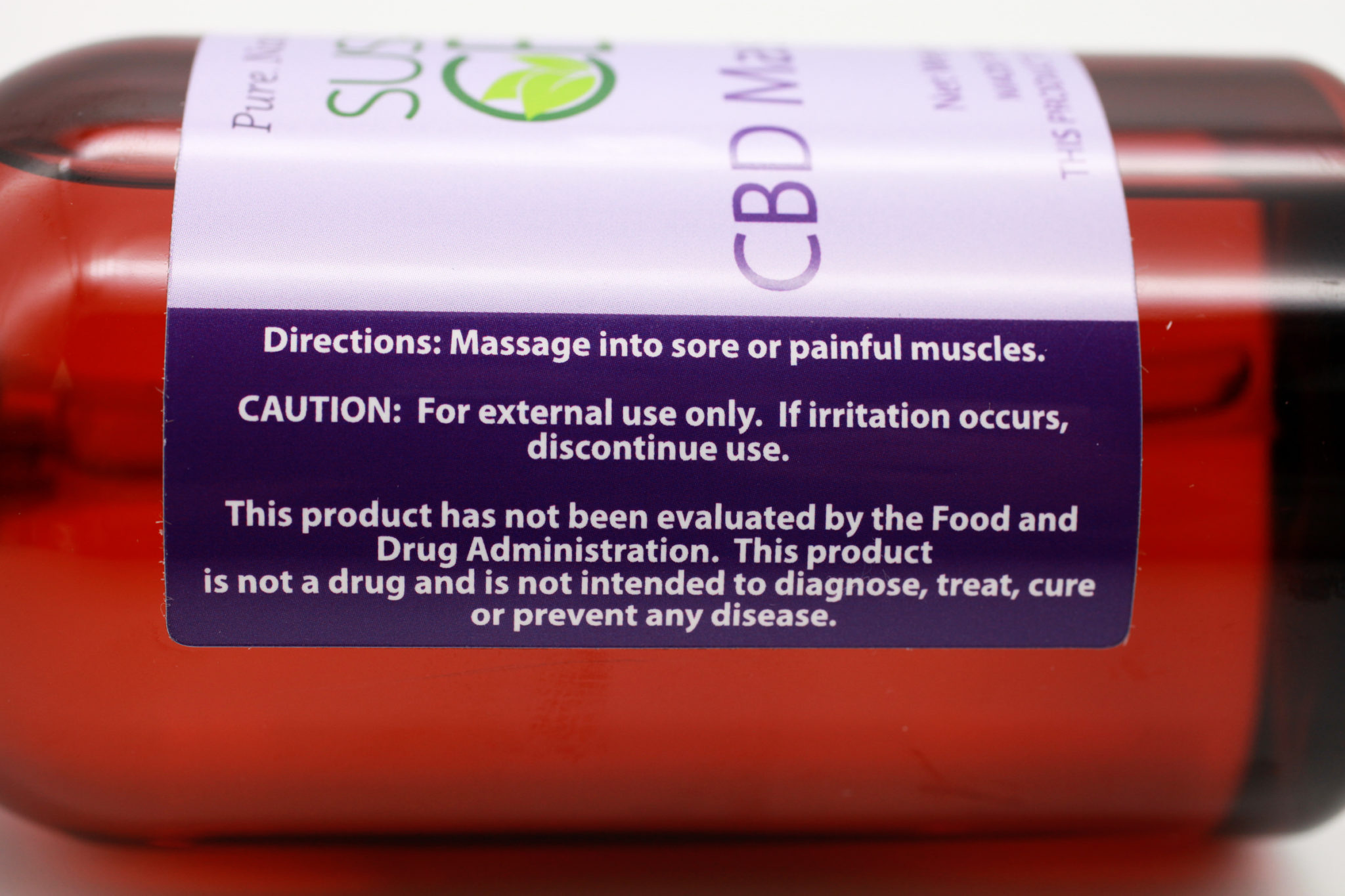 CBD Natural Massage Oil 16 oz 2,400 mg of CBD Susan's CBD