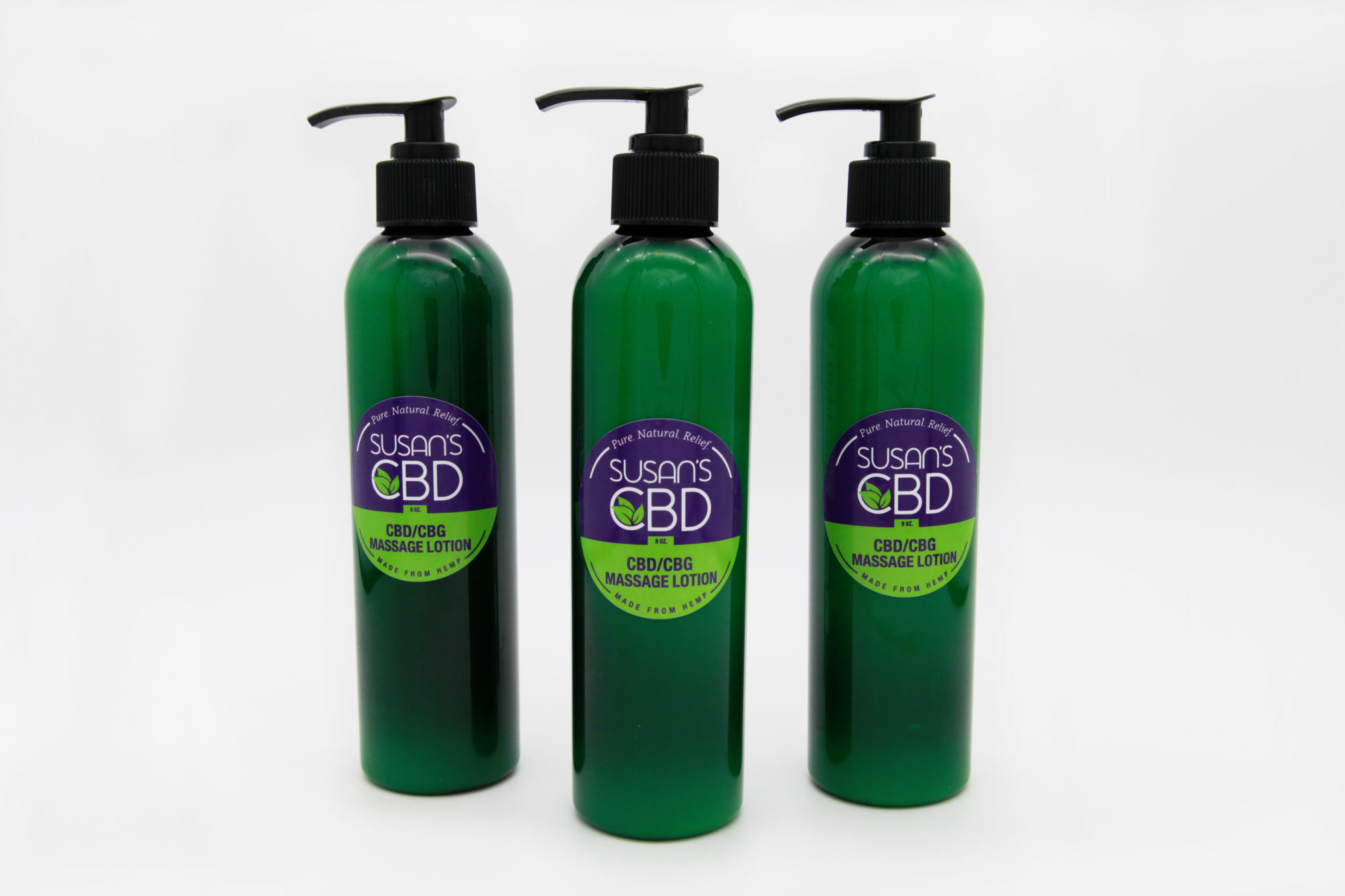 CBD and CBG Massage Lotion 4,000 mg CBD and 800 mg CBG in an 8 oz