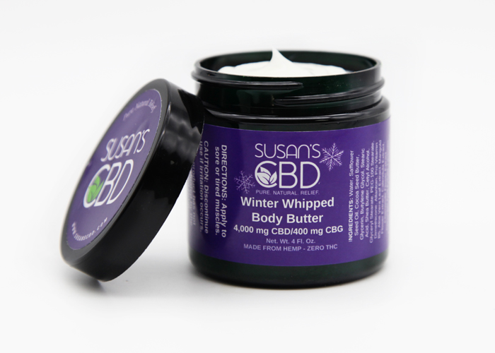 Winter Whipped Body Butter - 4,000 mg CBD and 400 mg CBG in 4 oz - Fall/Winter Seasonal Item - Image 2